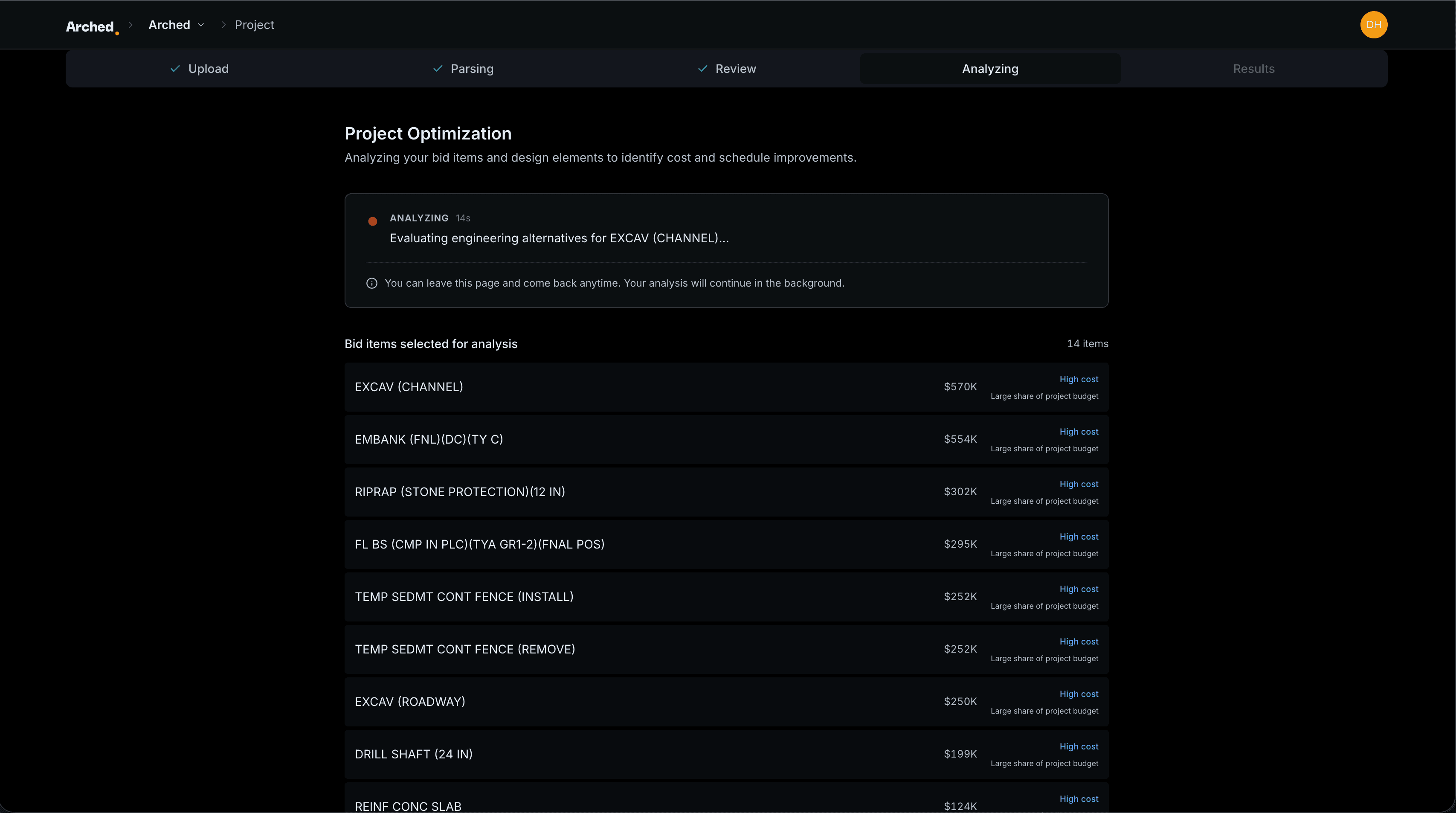 Simulation Dashboard, 1 of 3