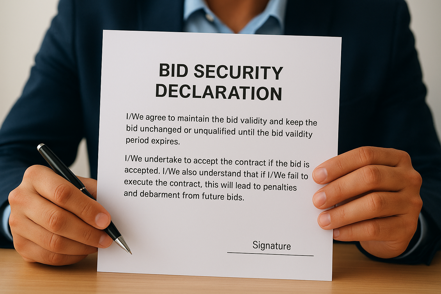 Tender Security Form Bid Security Declaration Meaning: Purpose In Tenders, Form | Arched